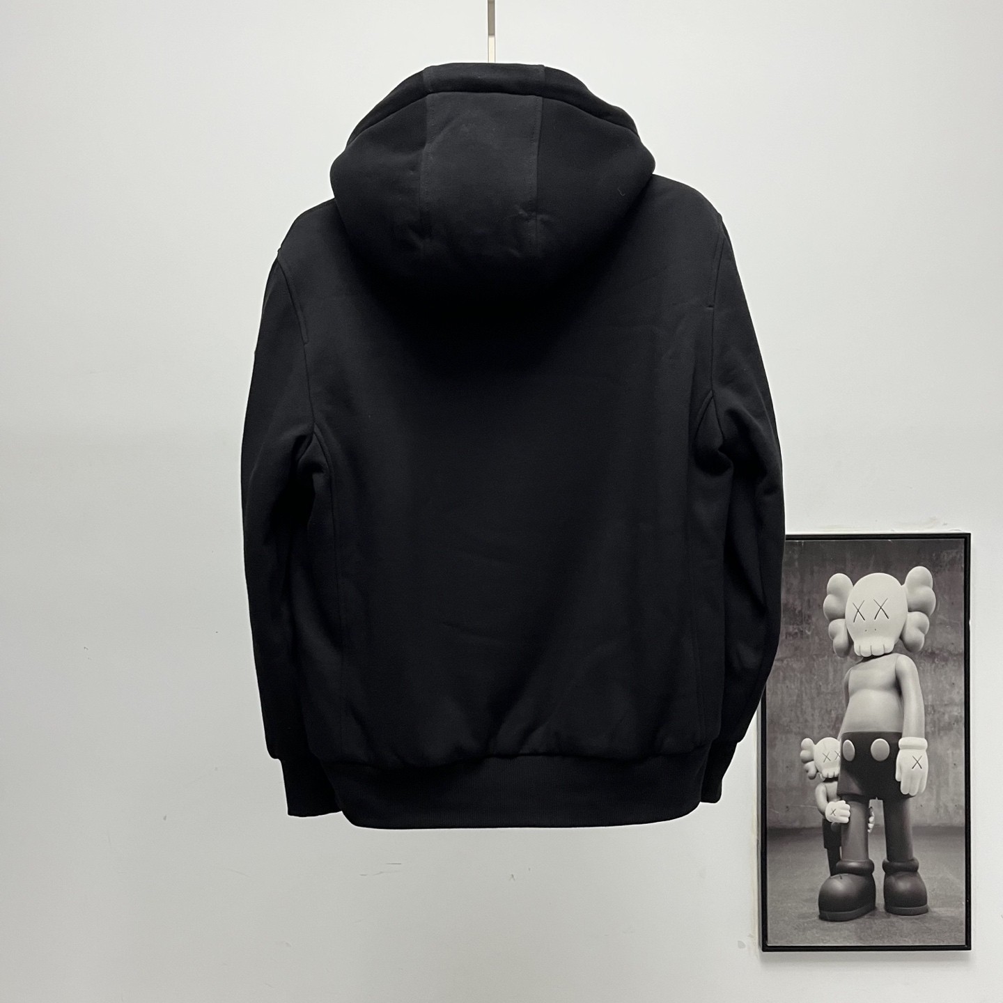 MK Hooded zippered fleece jacket