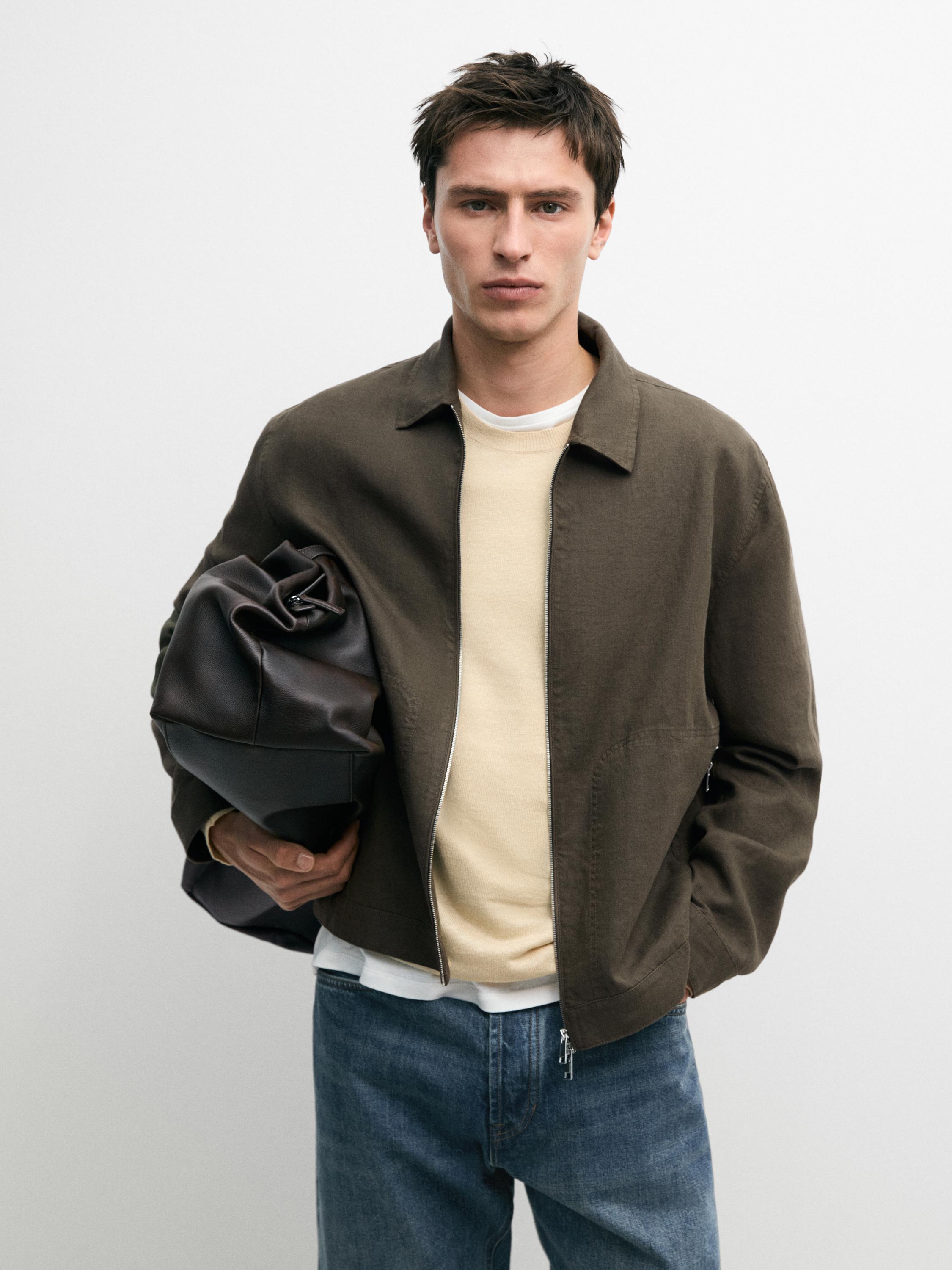 Chaqueta corta 100% lino