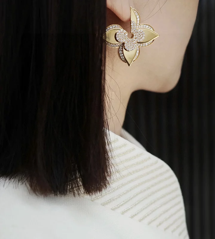 Flowers Stone-set Earrings ED-931333