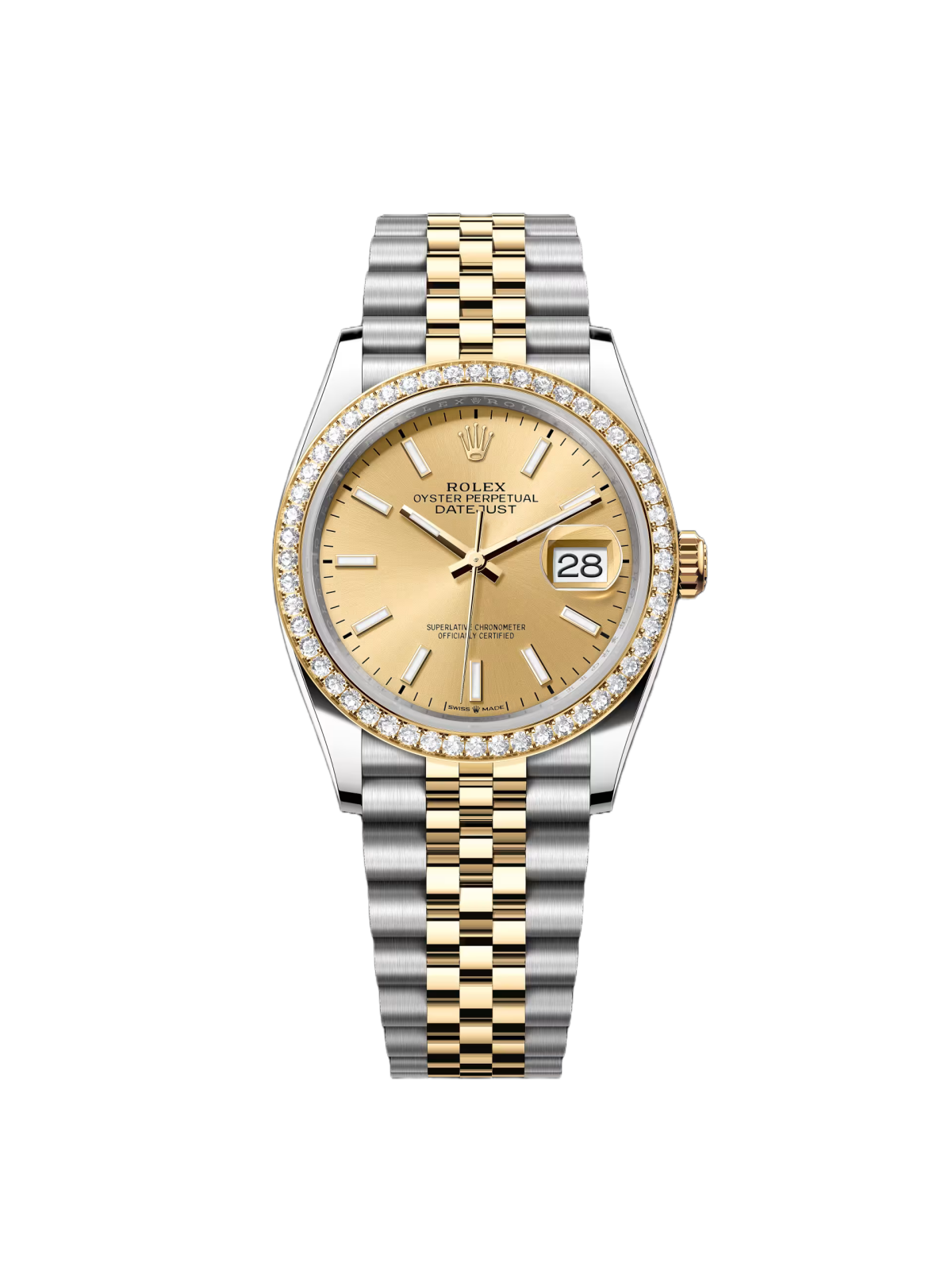 Rolex  Datejust 126283RBR Champagne 36mm Dial