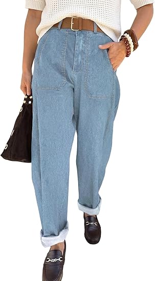AERLEN Jeans for Women Baggy Barrel