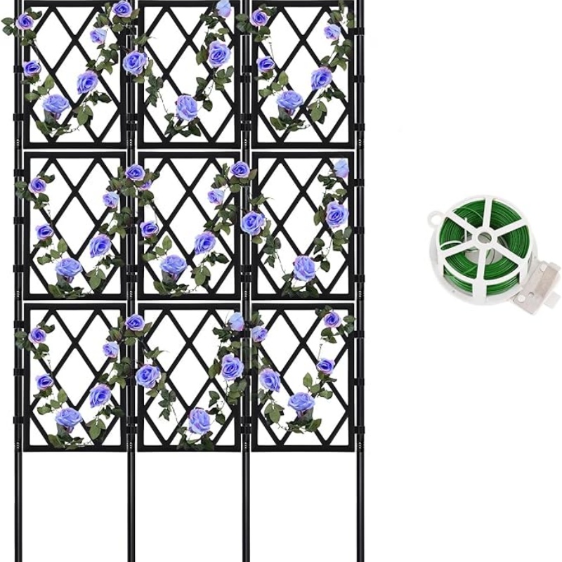 GREENFOLD Garden Trellis for Climbing Plants Outdoor 5.25 FT