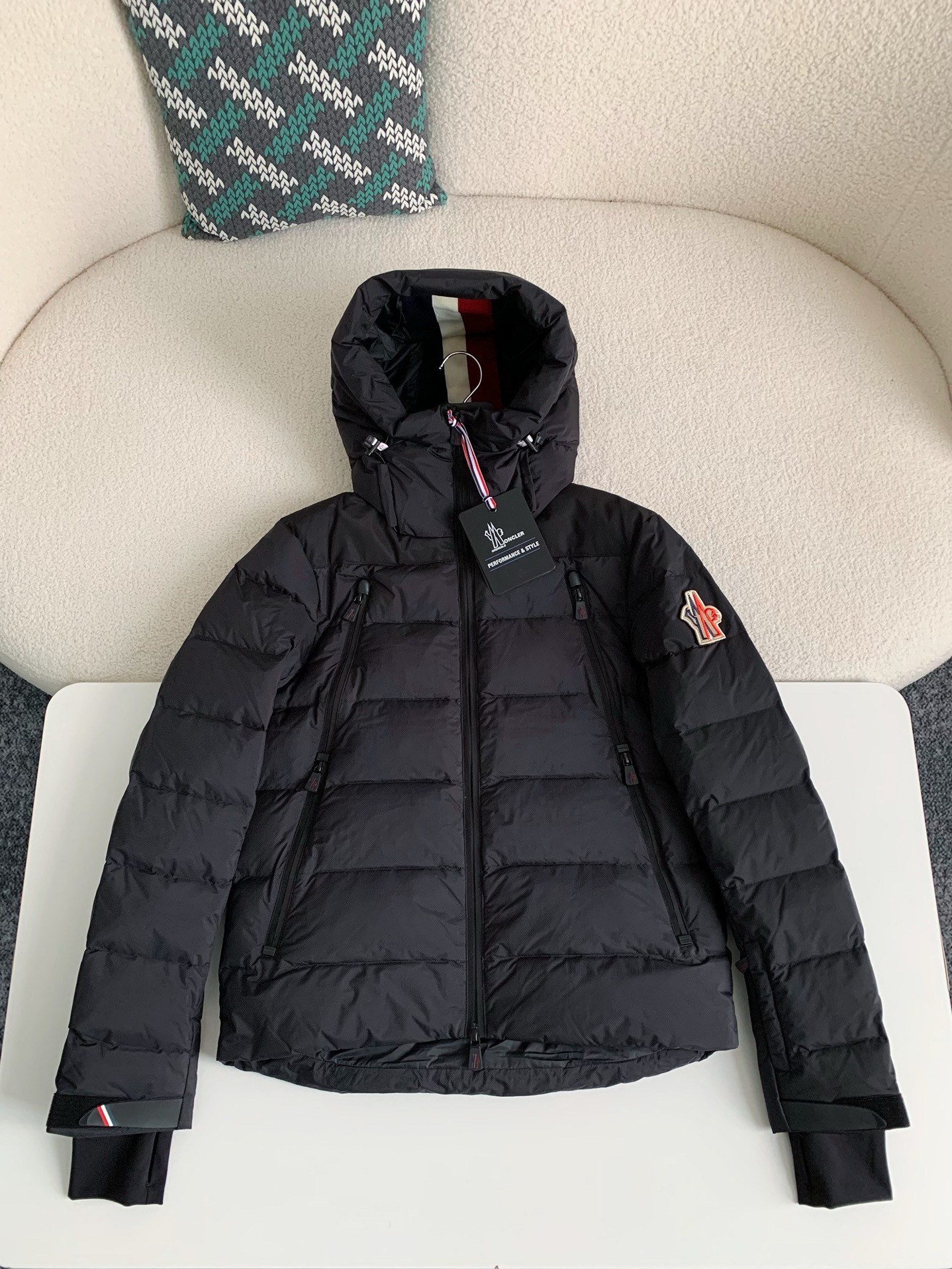 MONC Grenoble Nylon Hooded Down Jacket