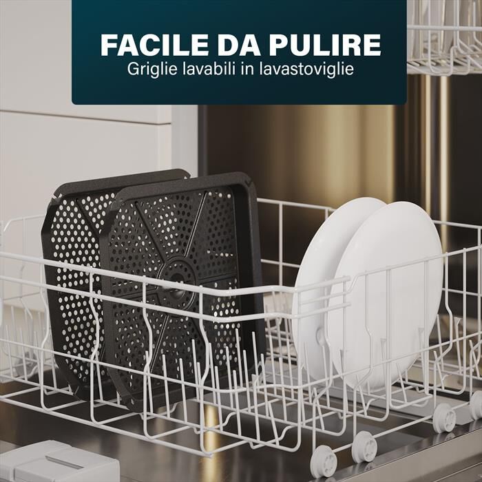 PRINCESS - Friggitrice ad aria DUAL VERTICAL-Nero