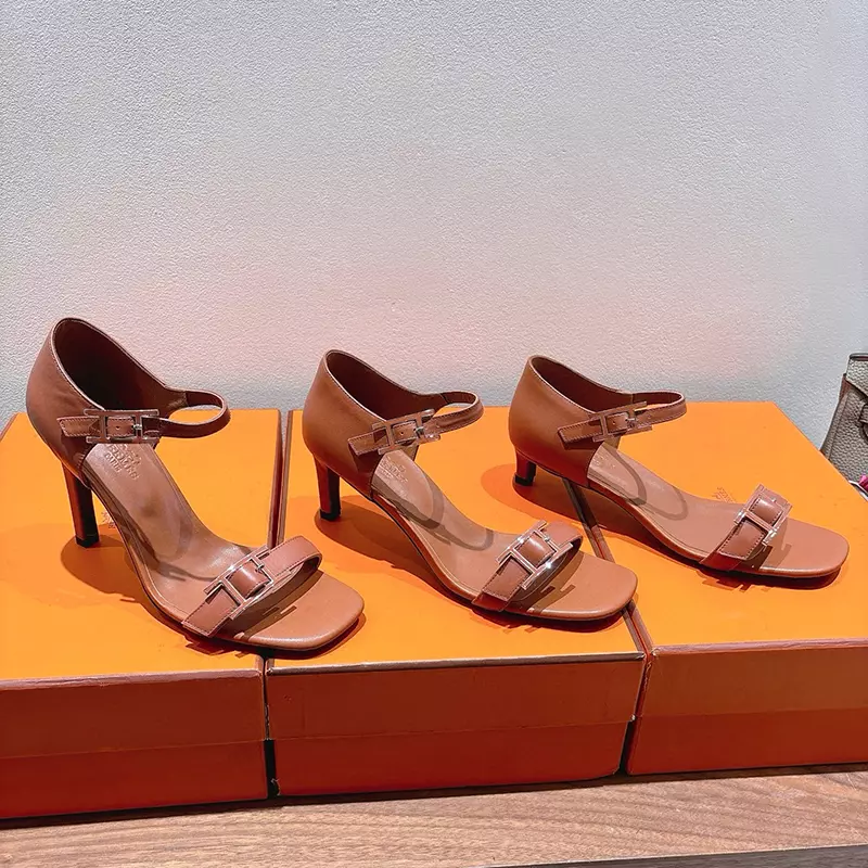 Fashion High Quality Real Leather High Heel Sandals LX-872317