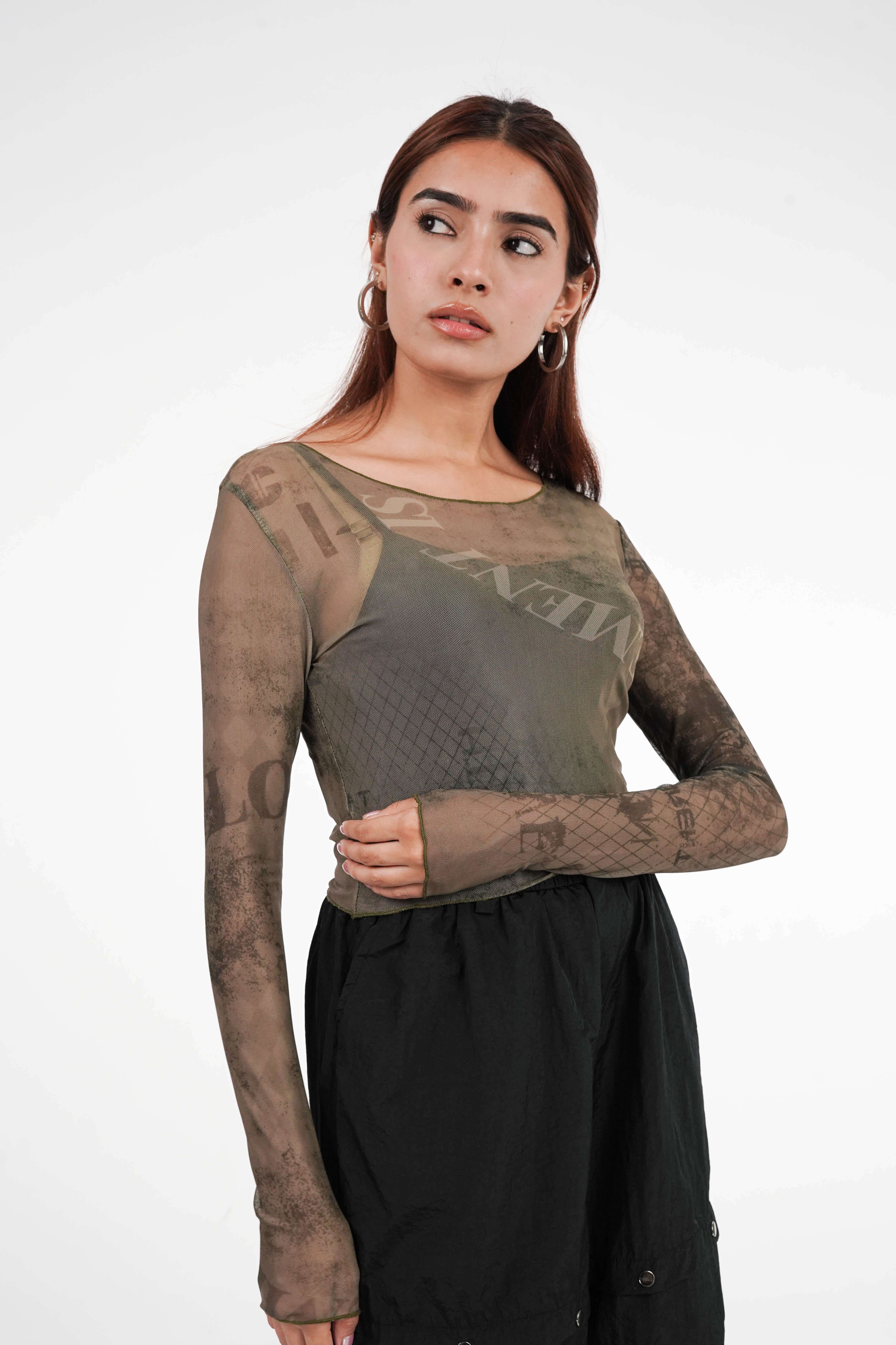 Jungle Mesh Top