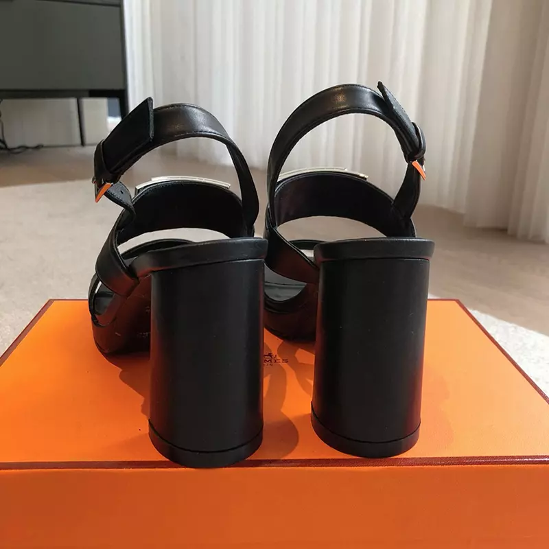 Fashion High Quality Real Leather heels Sandals LX-872304