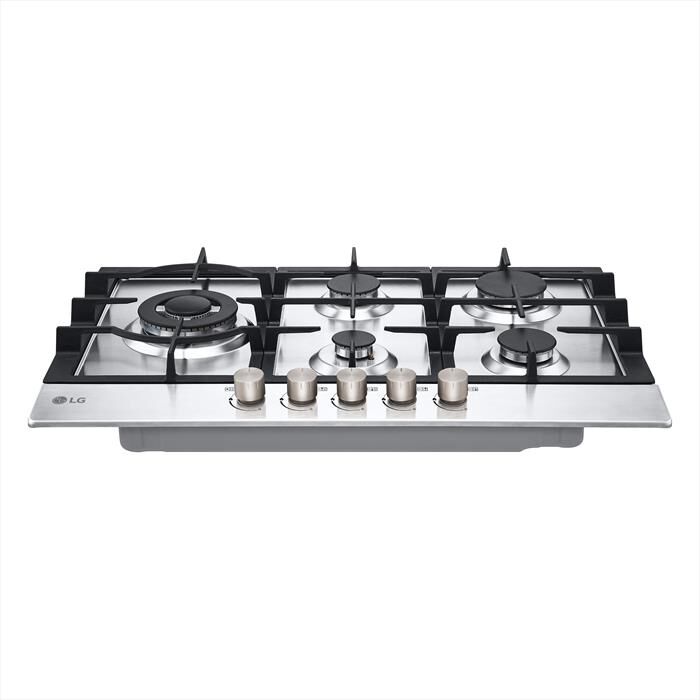 LG - Piano cottura a gas CBGZ3016S 75 cm-Inox