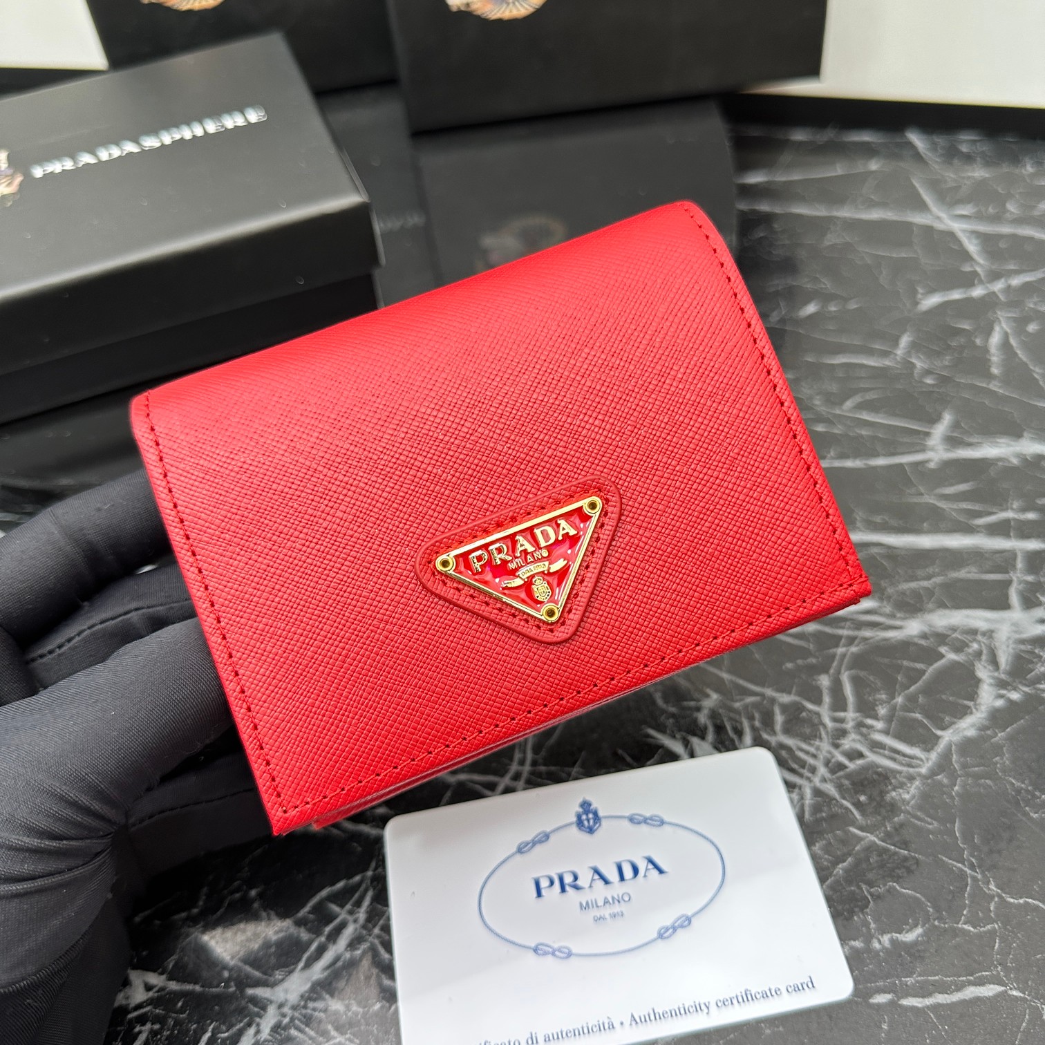 3.9″x3.5″x0.8″ Blue Leather Wallet QB-927063