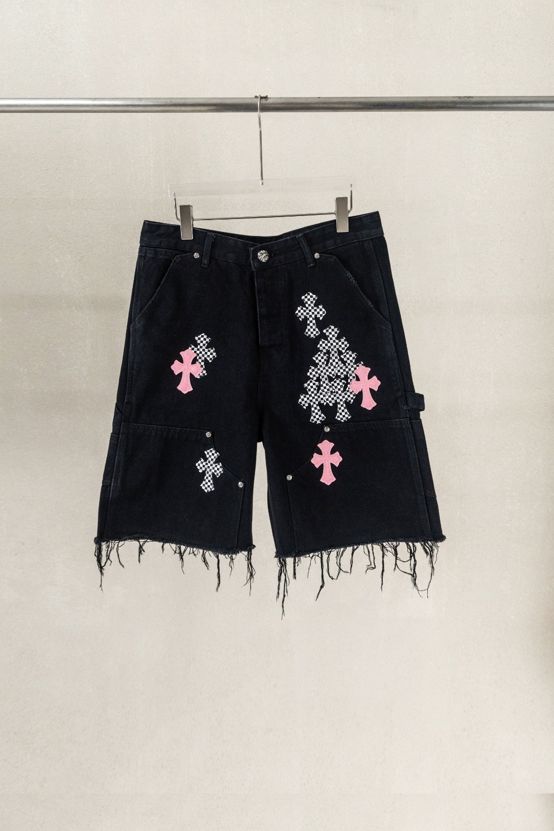 Chrome H Denim shorts