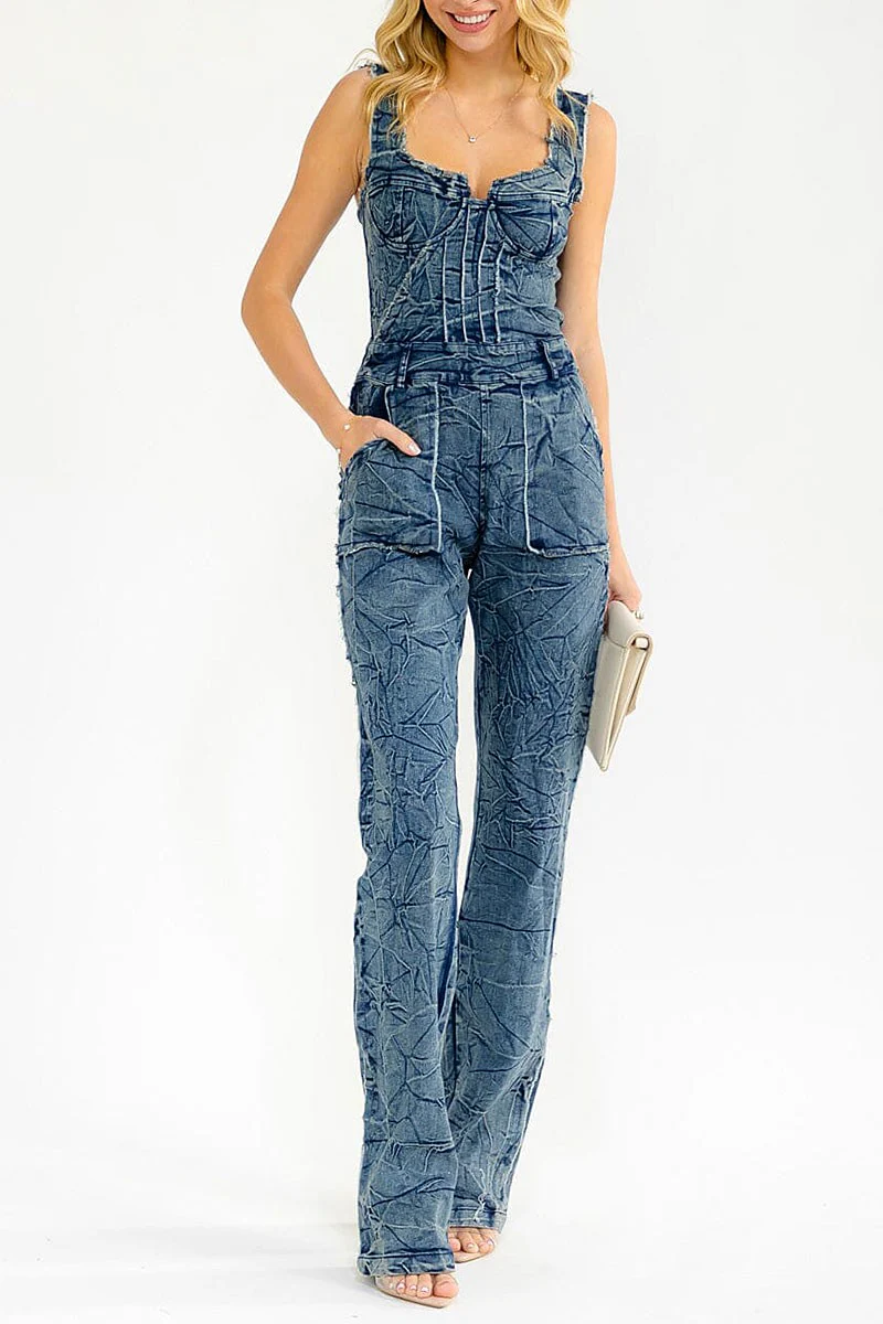 Hannah Denim Jumpsuit