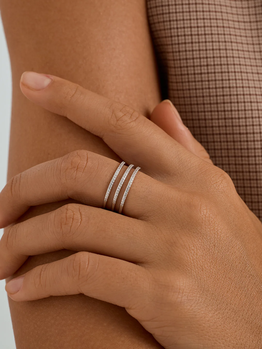 Pave Triple Row Ring