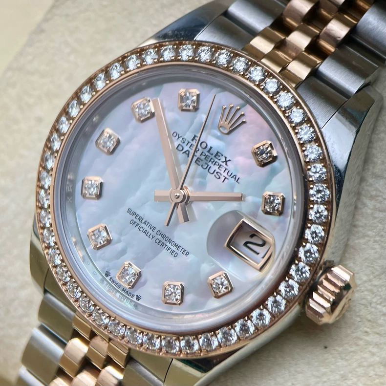 LADY-DATEJUST OYSTER 28 MM OYSTERSTEEL YELLOW GOLD AND DIAMONDS 279383RBR