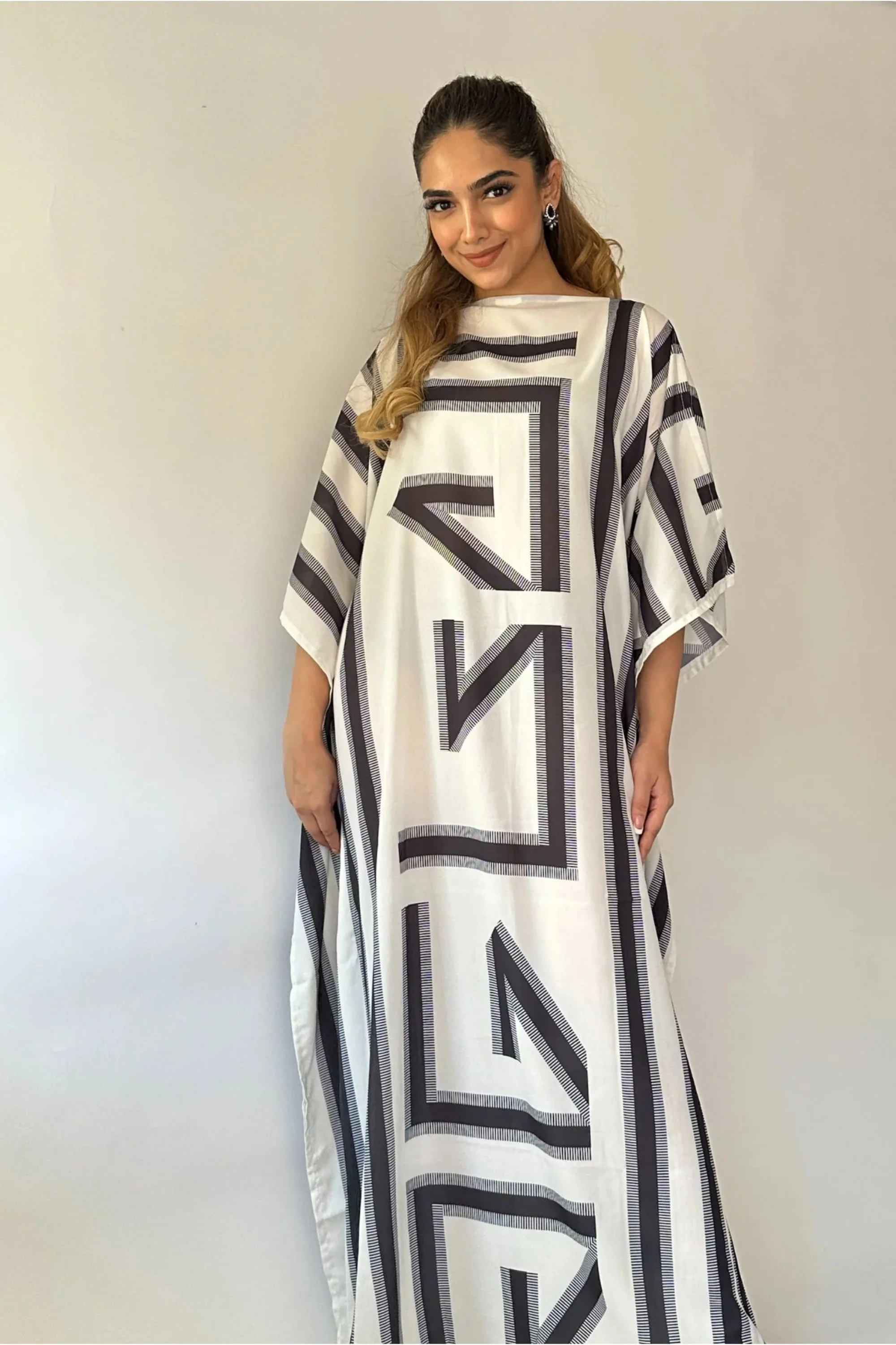 White Oasis Kaftan Dress