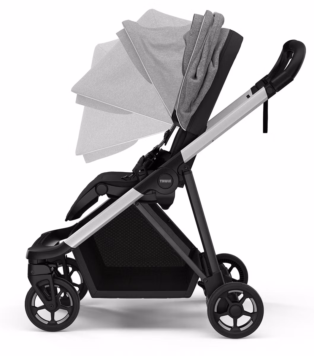 Thule Shine Stroller + Bassinet Bundle - Grey Melange / Black