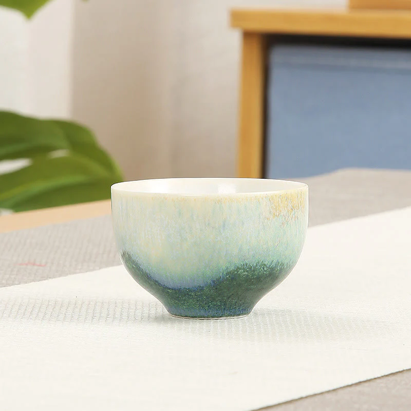 Creative Green Ceramic Teacup Kung Fu Tea Cups