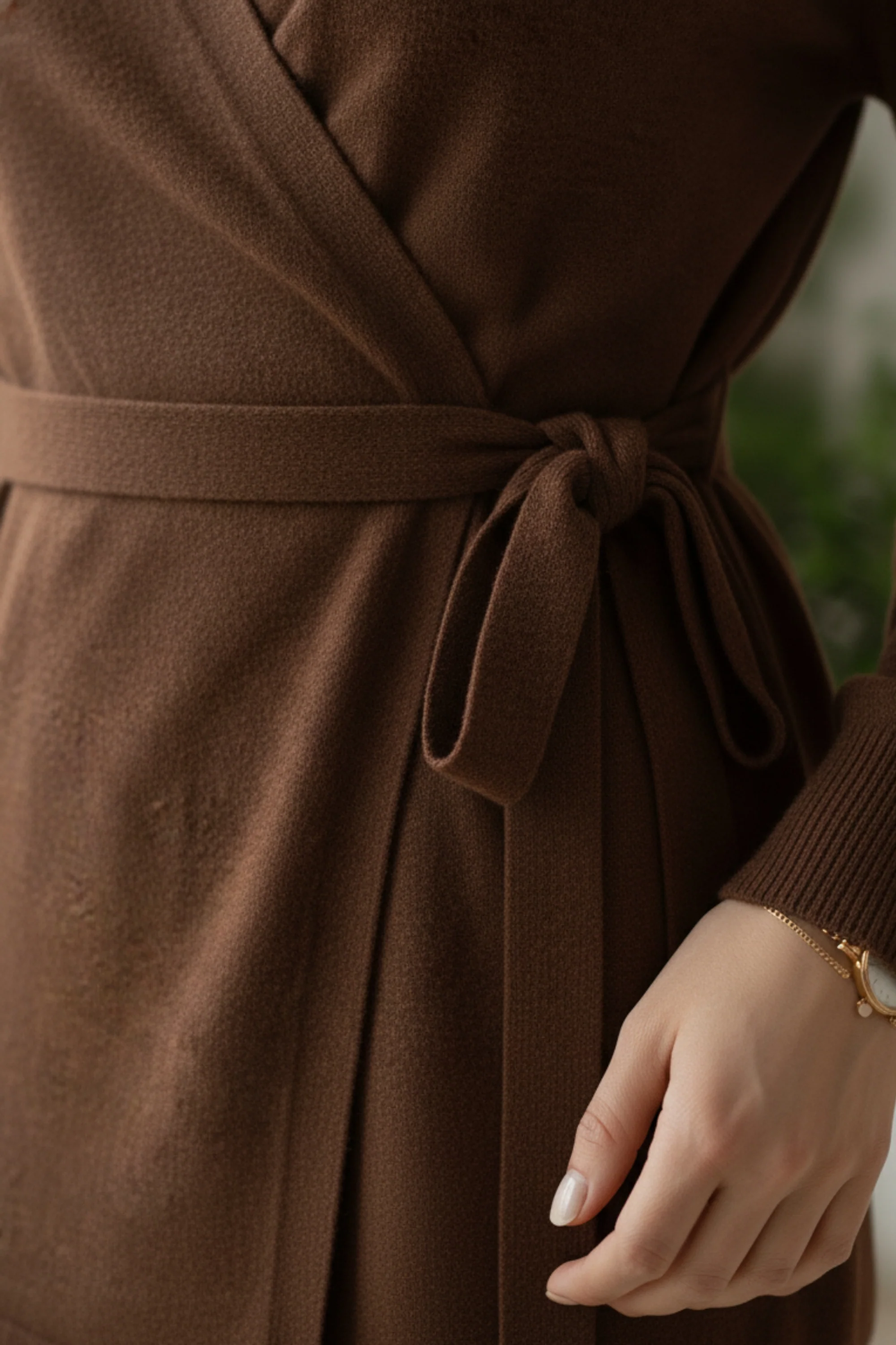 Choco Tie-Up Knit Top