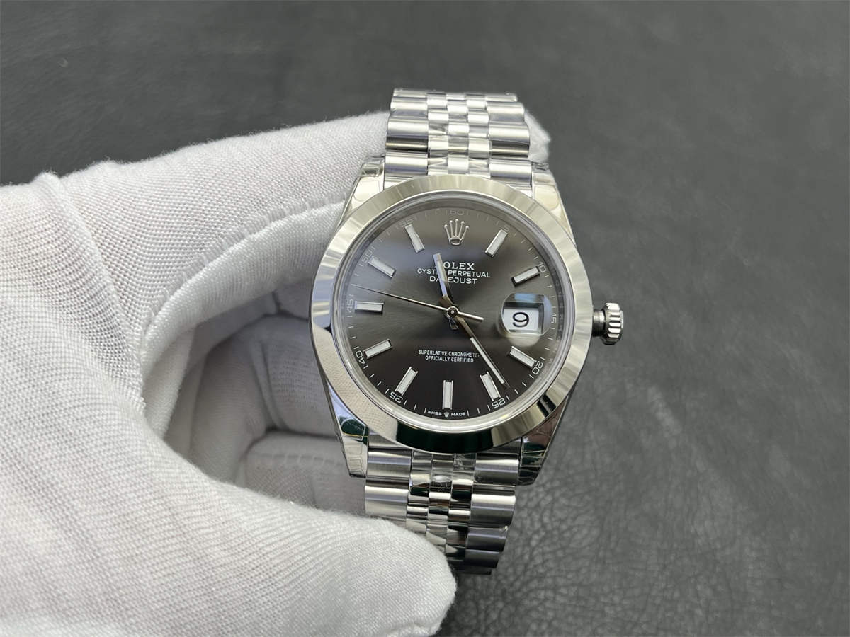 Grey Datejust 41 Replica – VS Factory Rolex Datejust m126300-0007 Rhodium Grey Dial 41mm