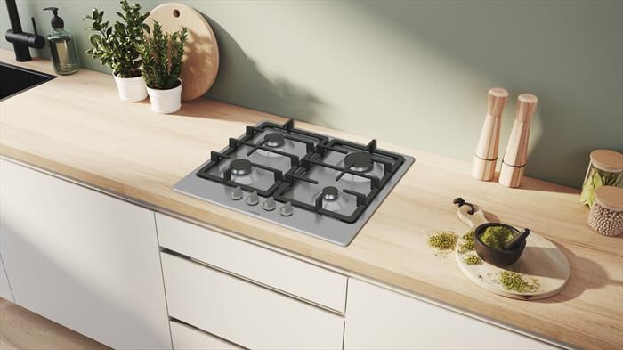 BOSCH - Piano cottura a gas PGP6B5K90 58,2 cm-Inox