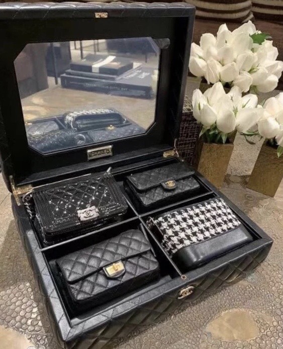 The Chanel Set Of 4 Mini Bags Black 2020