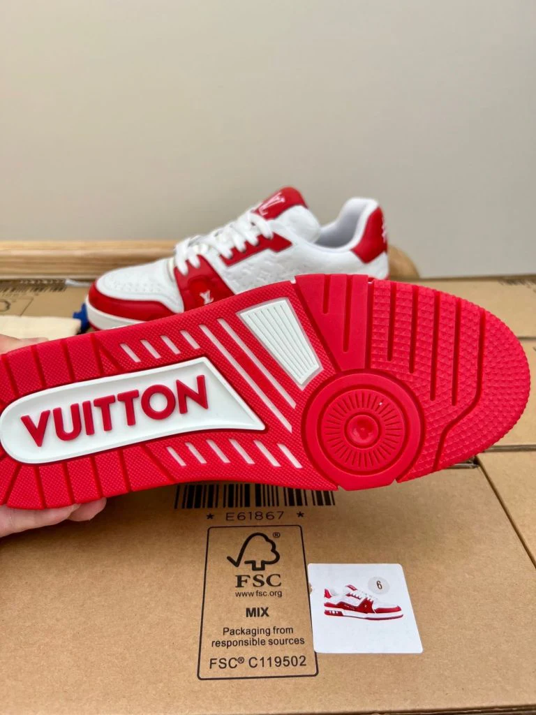 L.V  ’54’ Trainer Red White Sneaker