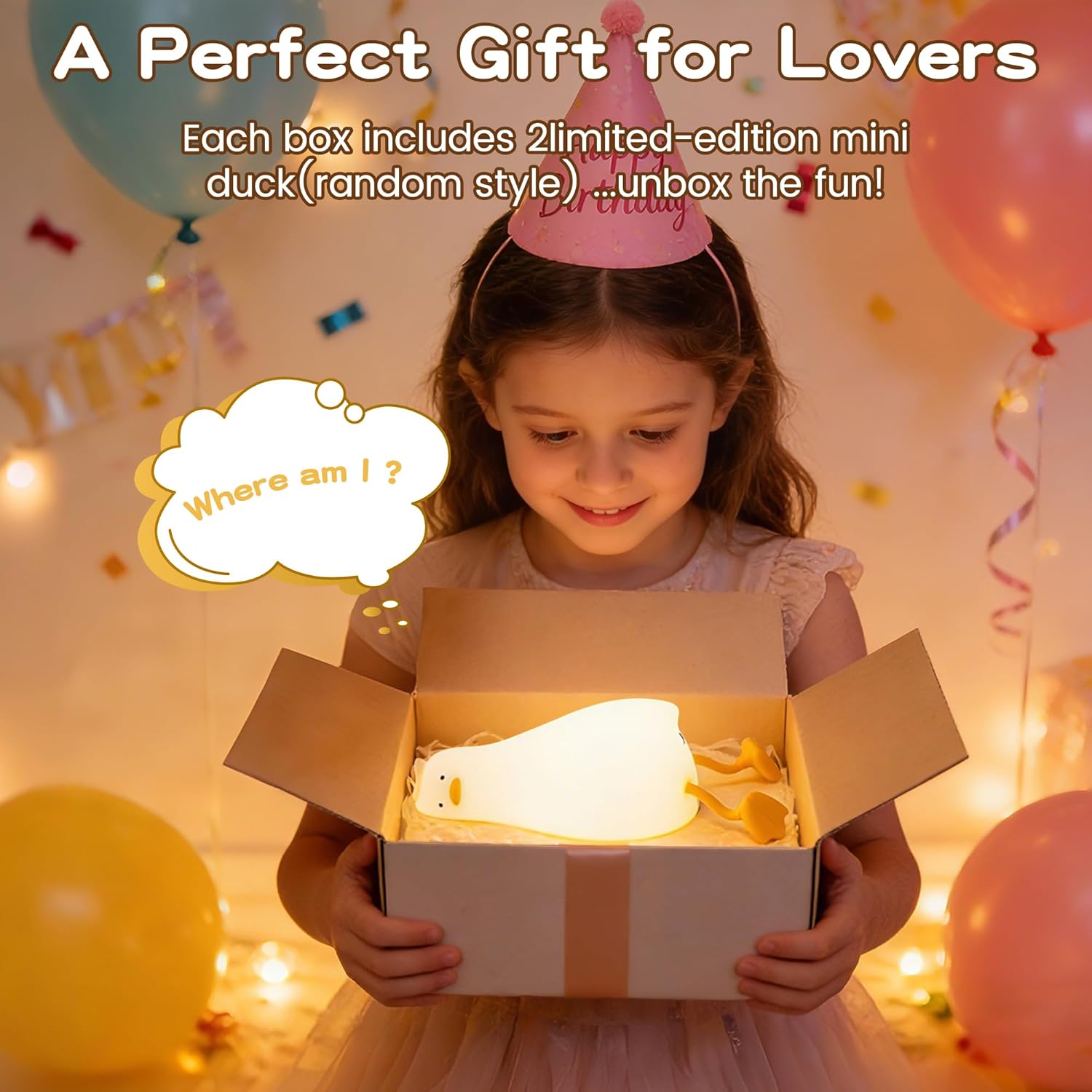 Lying Flat Duck Night Light