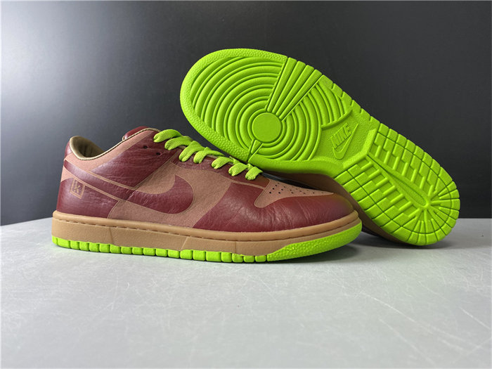 NK Dunk Low 1-Piece Laser Varsity Red Chartreuse 311611-661