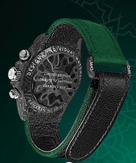DiW Rolex Graphite Daytona RAMADAN 40mm Watch