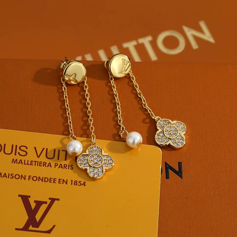 Chains Stone-set Flowers Earrings ED-931331
