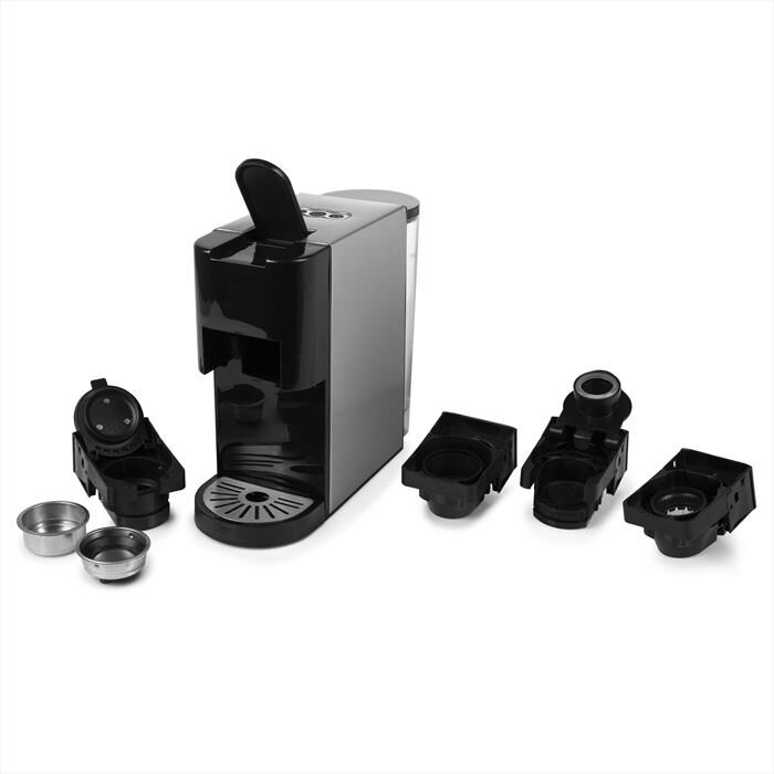 PRINCESS - Macchina da caffè a Capsule Nespresso 249451-nero/acciaio