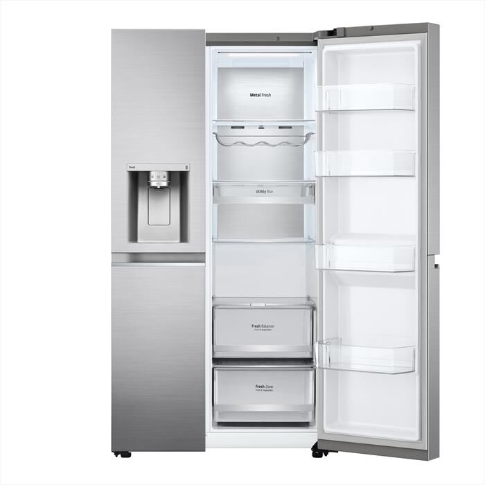 LG - Frigorifero side by side GSLV90PZAD Classe D 635lt-Acciaio inossidabile