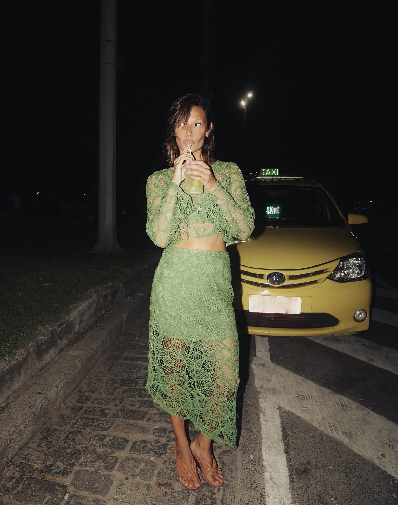 Hollie Midi Skirt (Final Sale) - Aloe