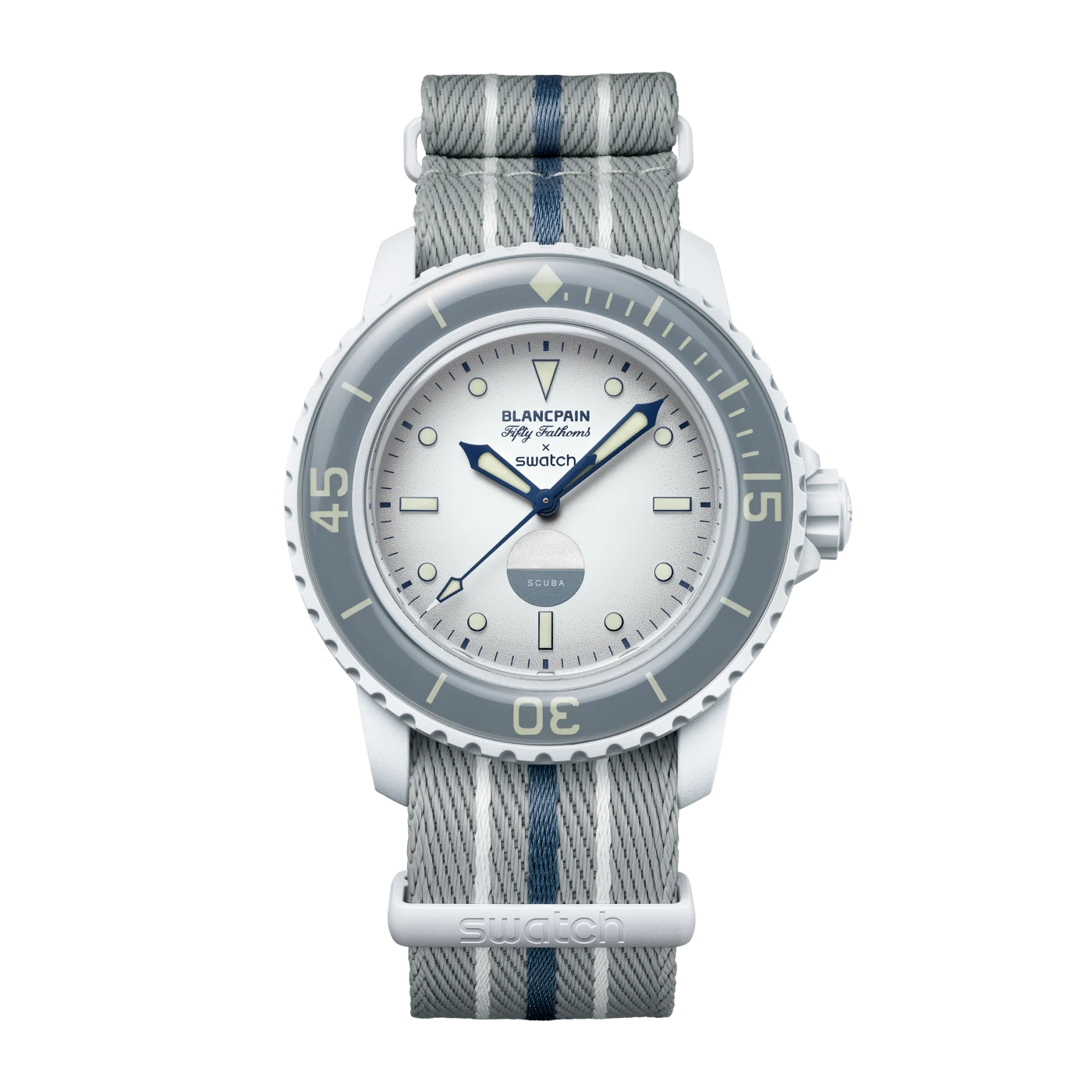 Blancpain X Swatch 時計 BIOCERAMIC SCUBA FIFTY FATHOMSコレクションANTARCTIC OCEAN