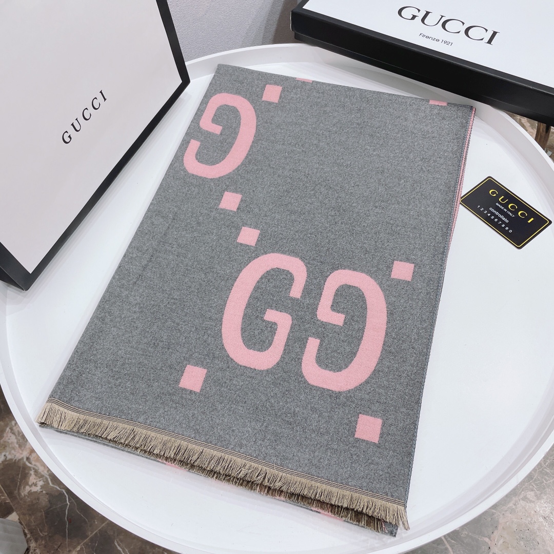 180*65CM Double sided color cashmere-blend cotton Scarf WJ-985007