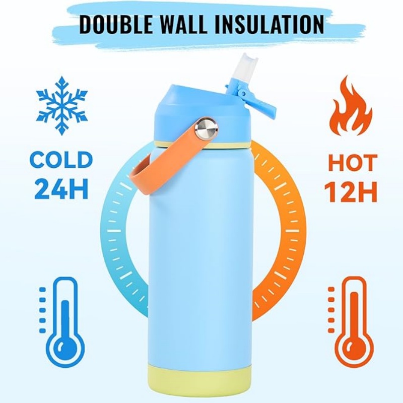 THERMOCLOUD 18oz Insulated Stainless Steel Water Bottle
