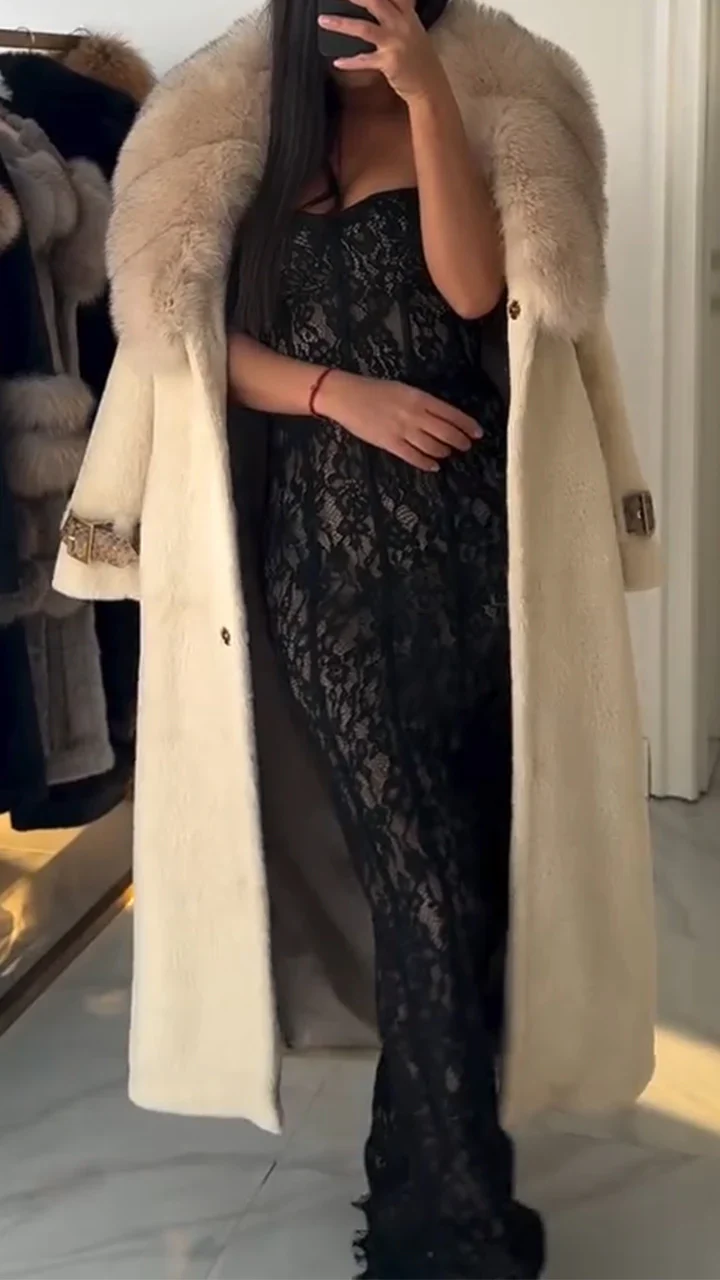 Women Fur Collar Temperament Casual Coat