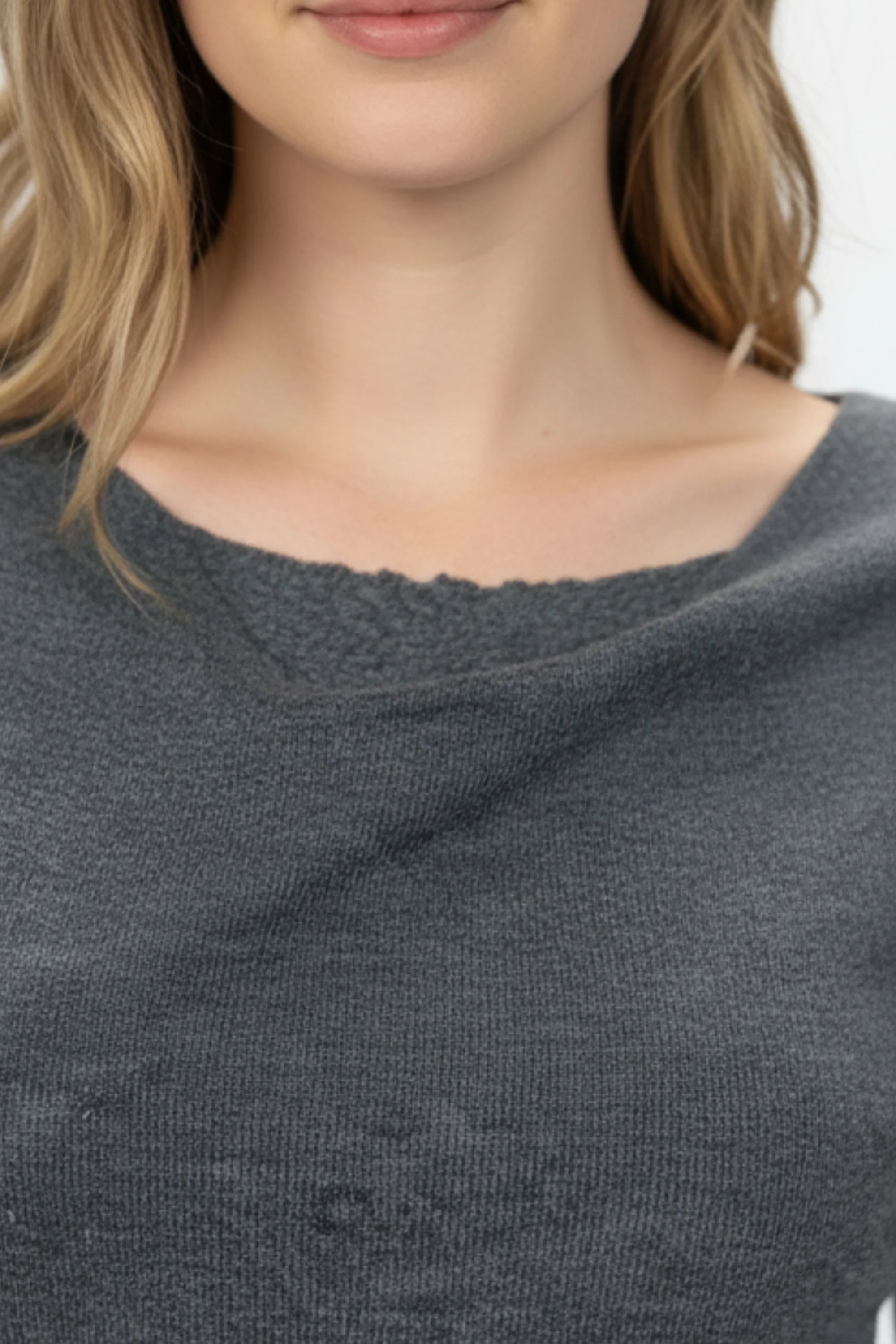 Carbon Edge Layered Knit Top