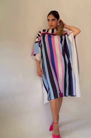 Striped Bliss Kaftan Dress