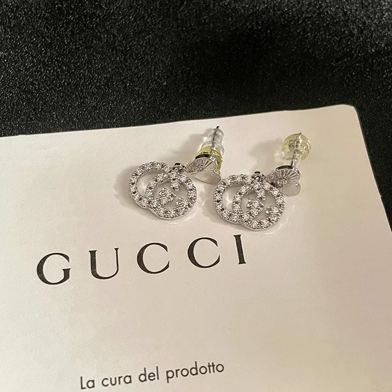 Stone-set Heart Earrings ED-931281