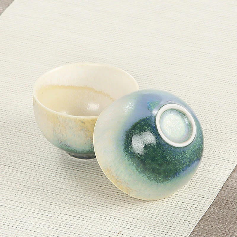Creative Green Ceramic Teacup Kung Fu Tea Cups