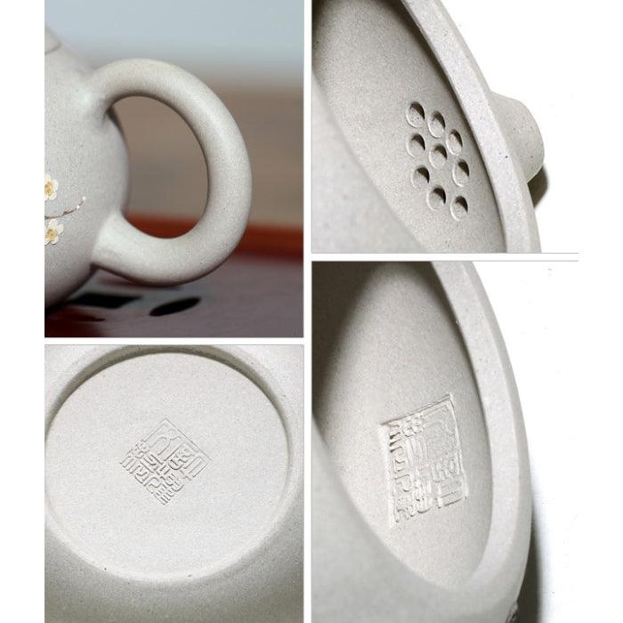 Yixing Teapot White Jade Duan Ni Clay Yaowen Xu 250ml