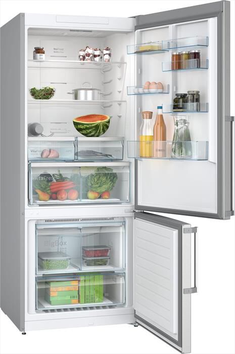 BOSCH - Frigorifero Combinato KGN76XIEP Classe E 186x75 cm-Acciaio anti-impronta
