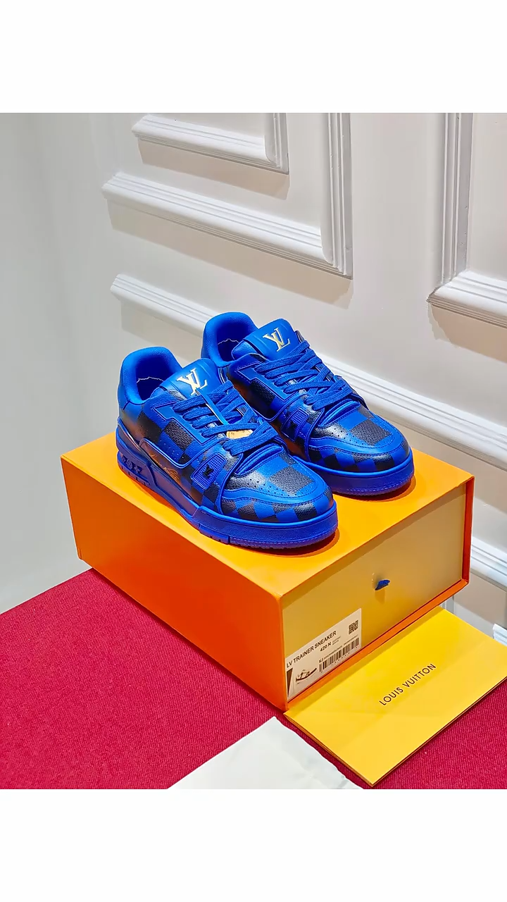 Lois Vuton LV Trainer Sneaker DarkBlue