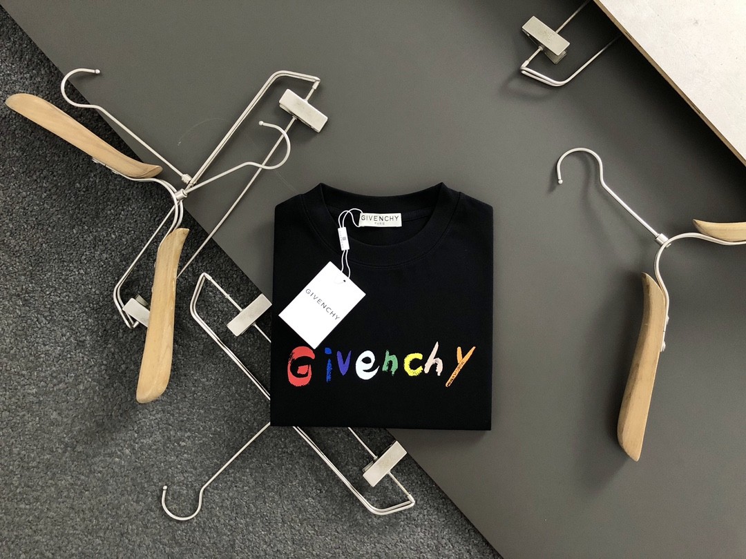 GVC  Colored hand-painted letters  t-shirt