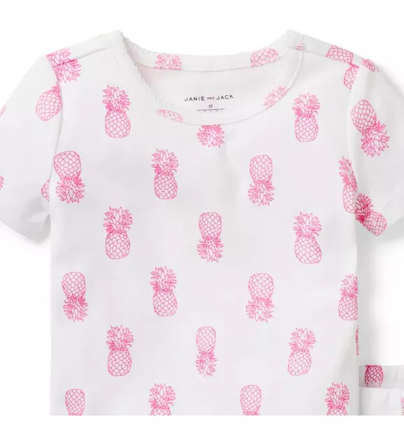 Good Night Short Pajama In Pineapple