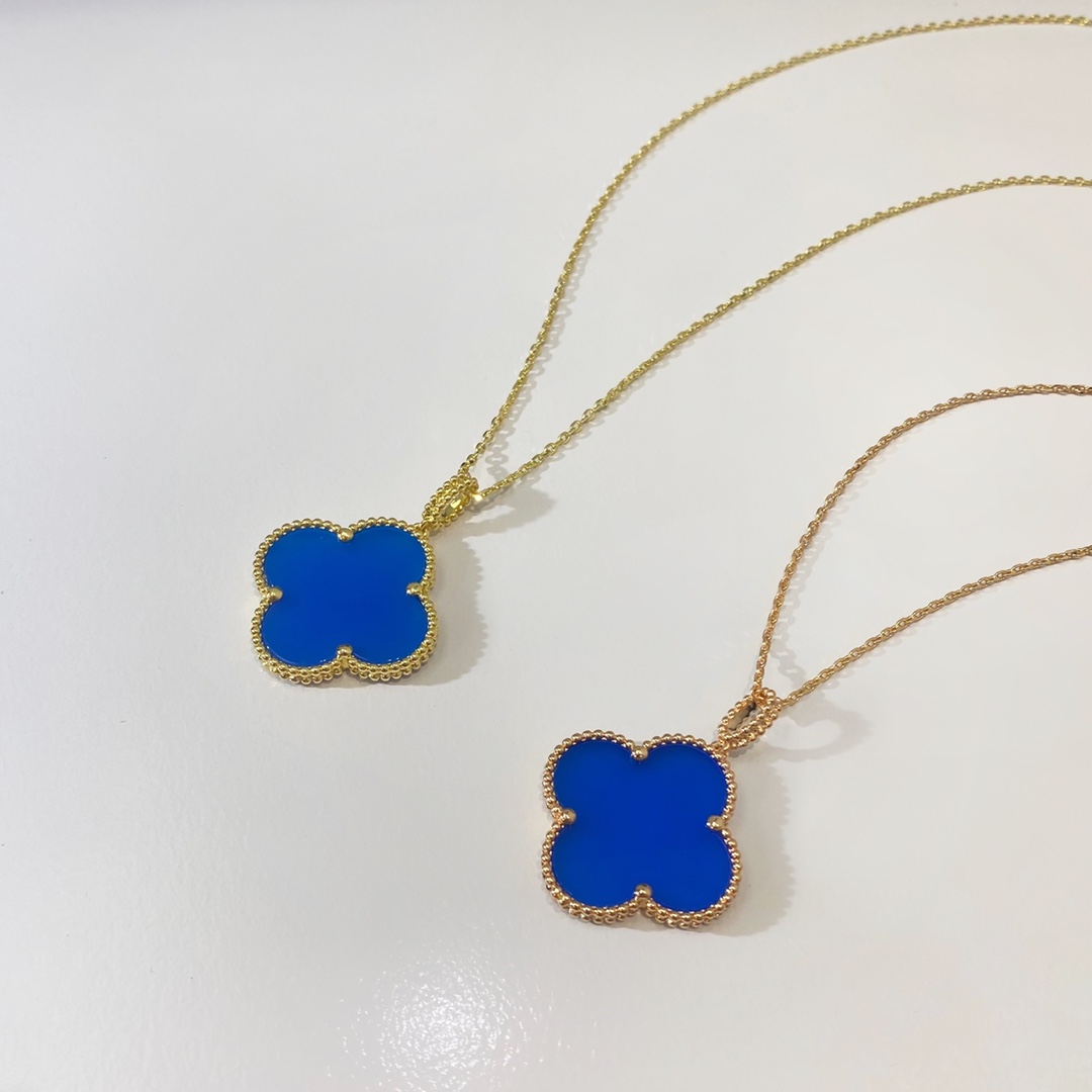 VCA Necklaces Gold Blue