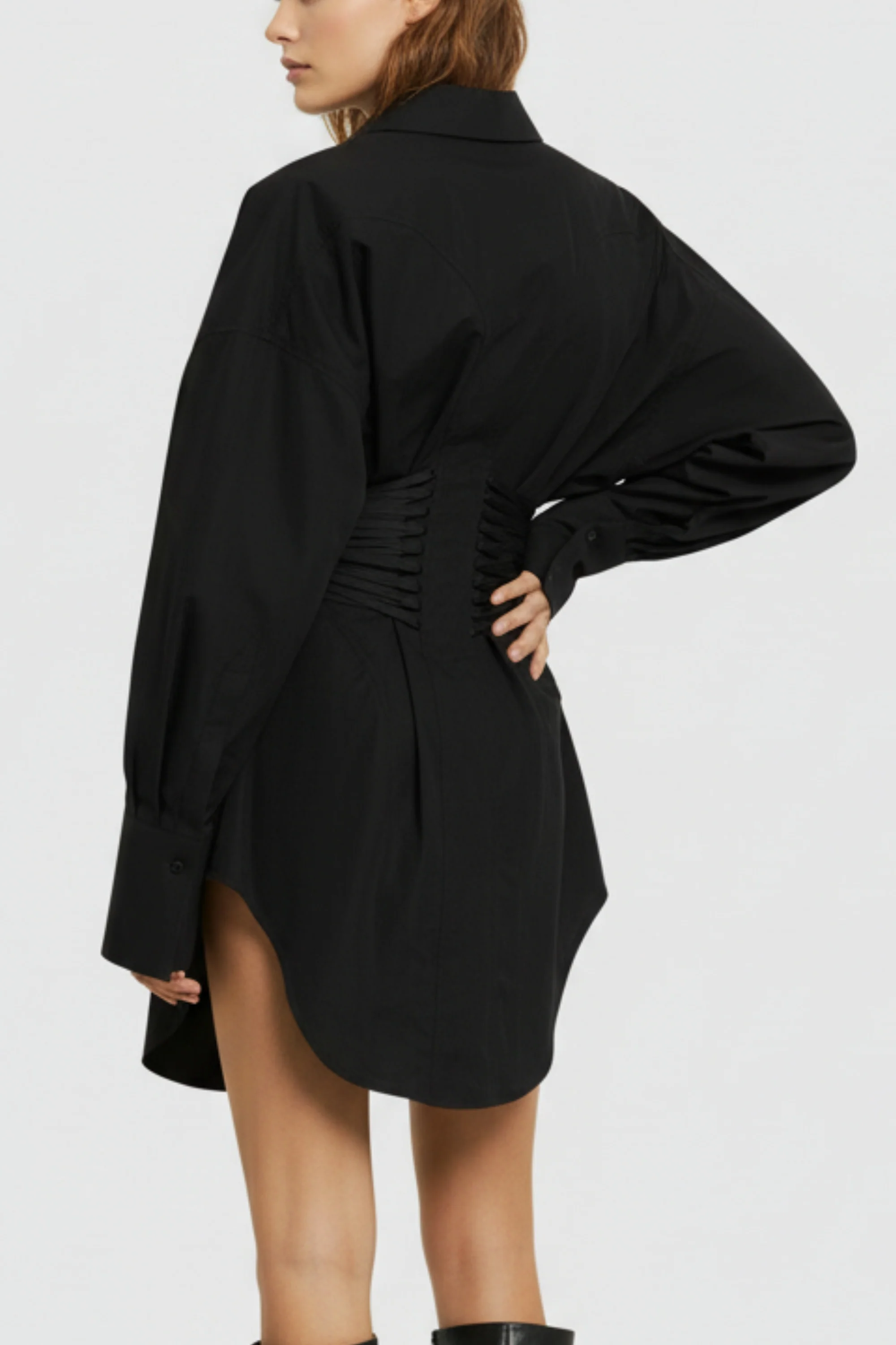 Black Tie-up Shirt