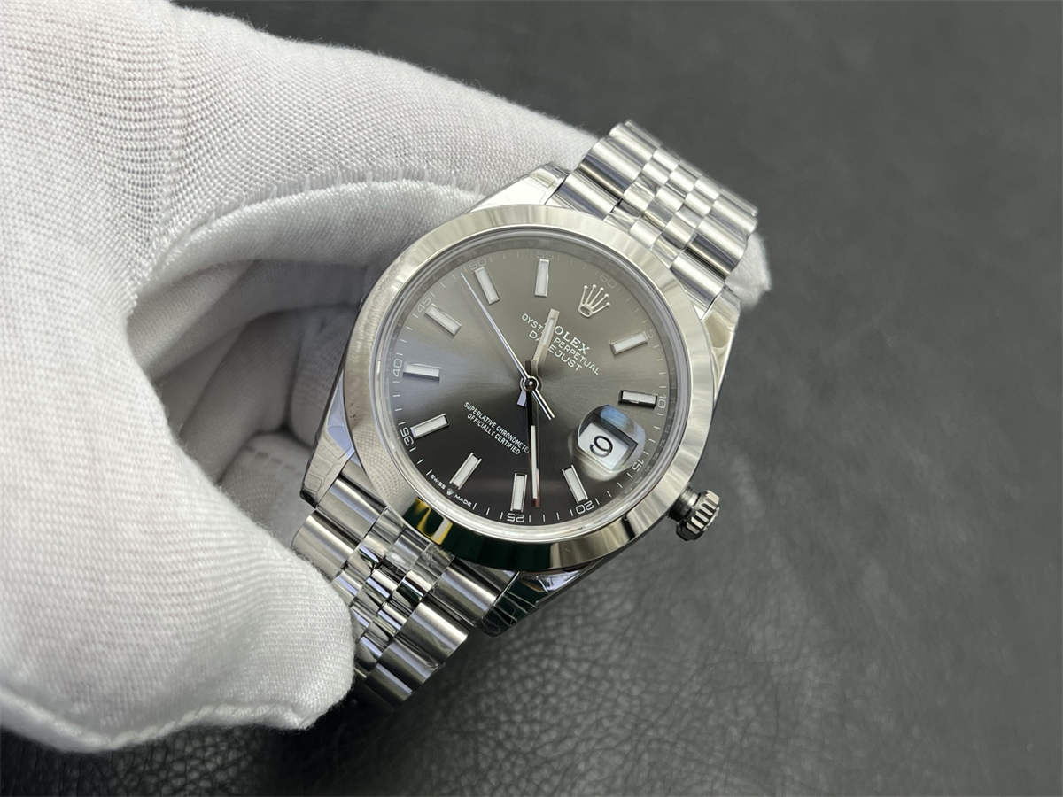Grey Datejust 41 Replica – VS Factory Rolex Datejust m126300-0007 Rhodium Grey Dial 41mm