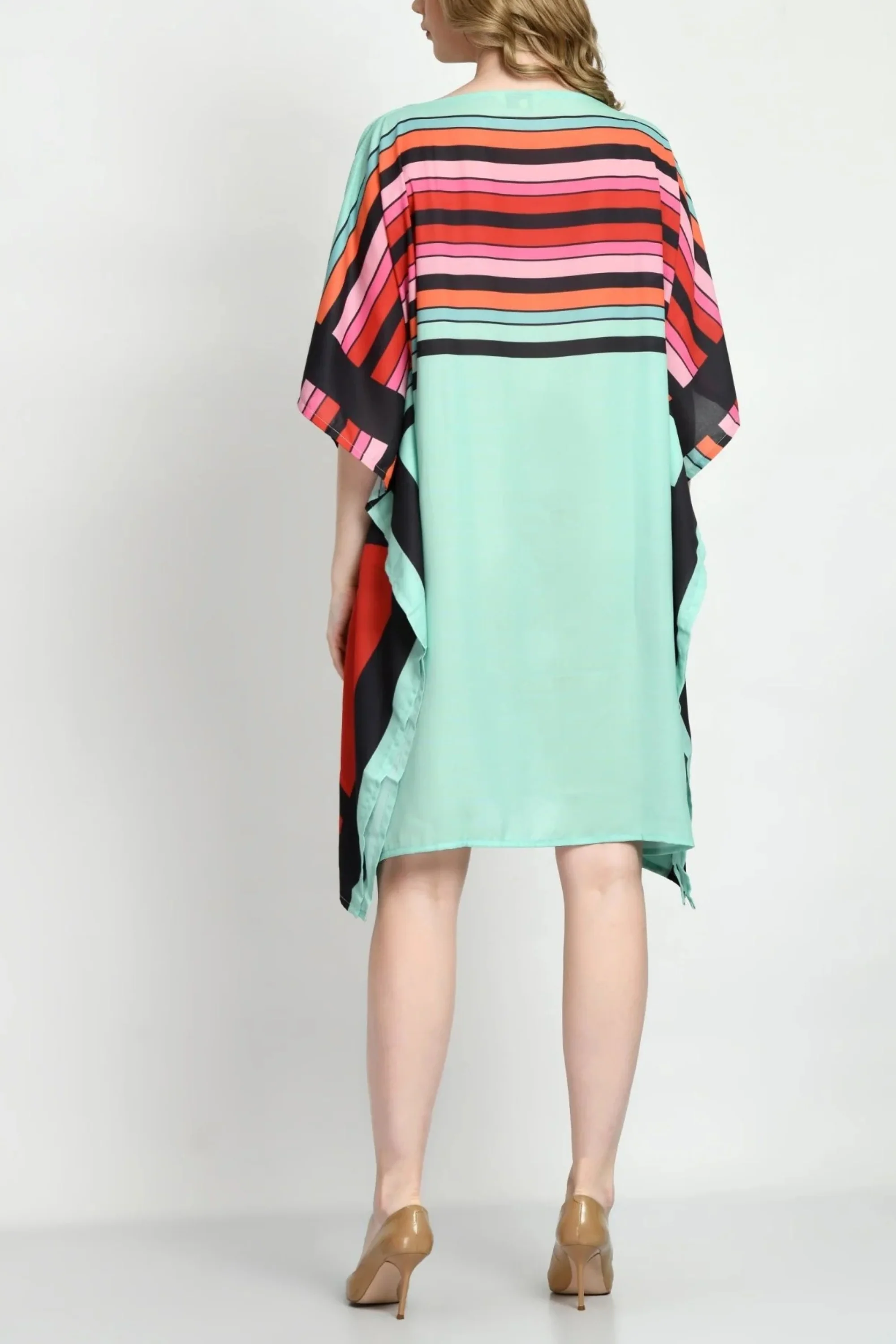 Green Breezy Kaftan Dress
