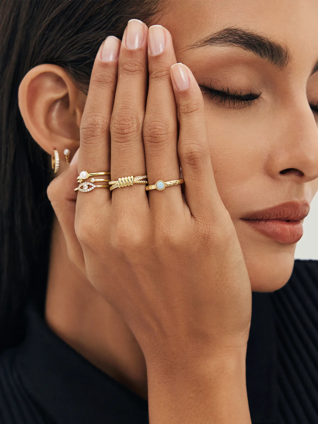 Star Opal Beaded Ring